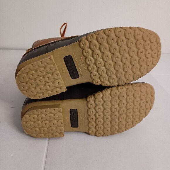 L.L. Bean Women’s Bean Boots Brown Bottom Waterproof Duck Boots Size 6M - Picture 12 of 16